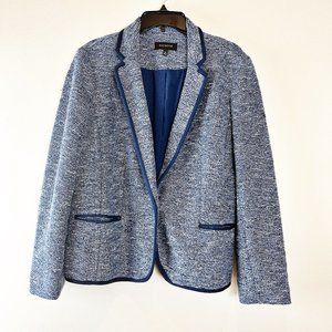 Talbots Blue Tweed Blazer 16